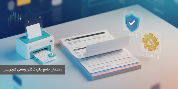 راهنمای جامع چاپ فاکتور رسمی کاربن‌لس؛ استانداردها، مزایا و نکات کلیدی برای شرکت‌ها