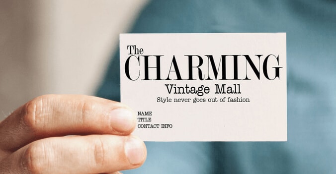 انتخاب فونت در کارت ویزیت مهم است