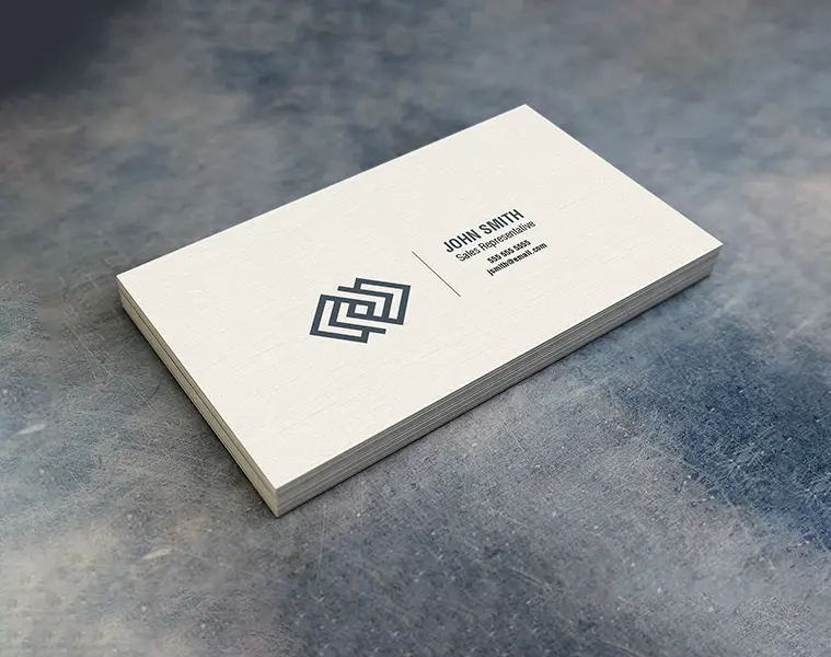 چاپ افست کارت ویزیت کتان 300 گرم 