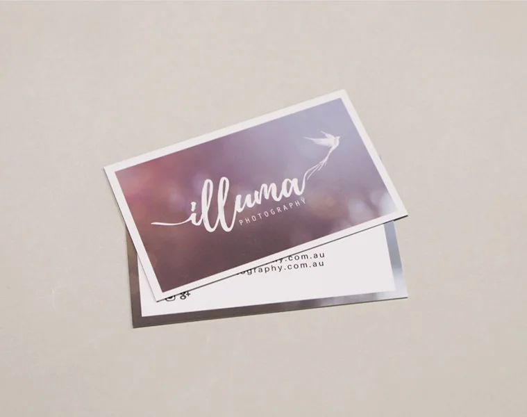 کارت ویزیت سلفون مات دو رو موضعی