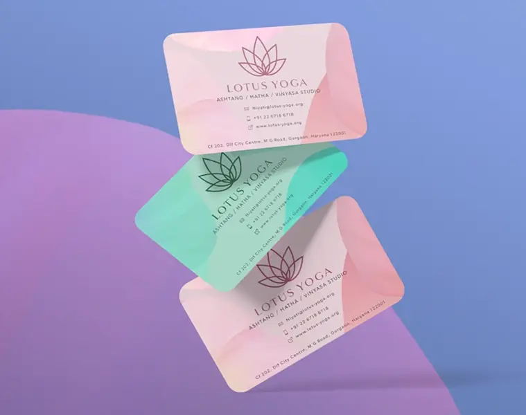 چاپ کارت ویزیت سلفون مات مخملی